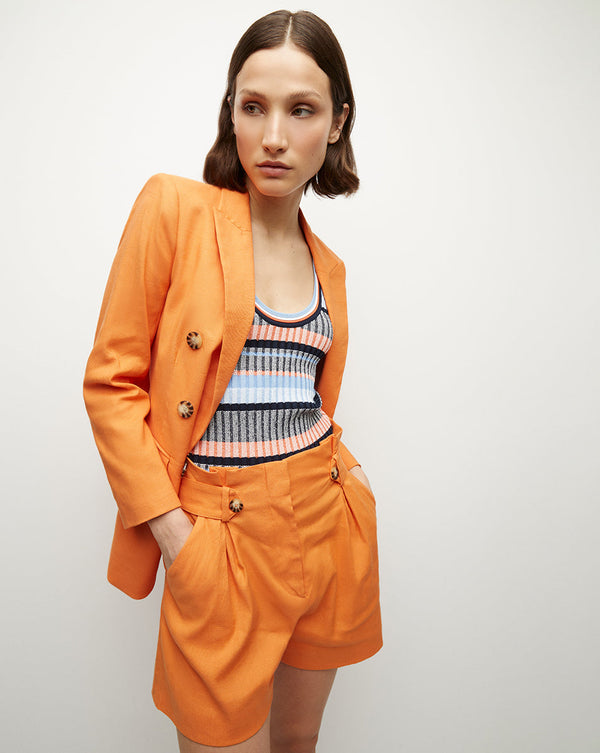 Bexley Stretch-Linen Dickey Jacket