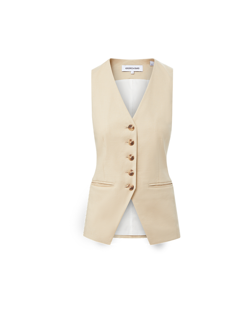 Liff Stretch-Linen Vest