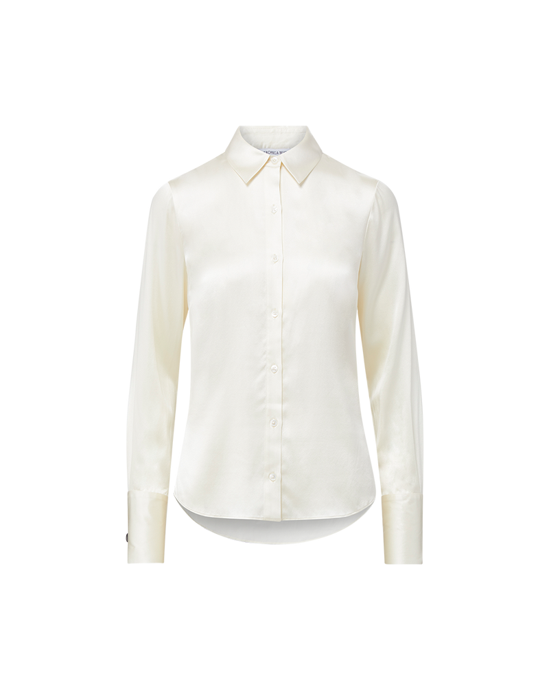 Monique Silk Button-Down Shirt