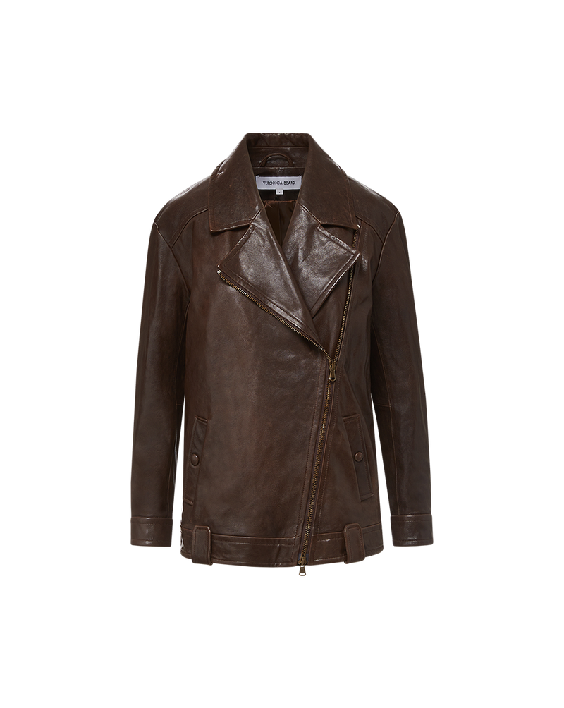 Thandie Leather Dickey Jacket