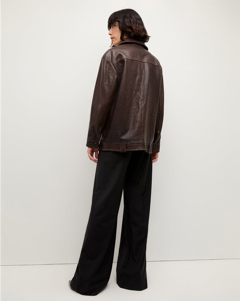 Thandie Leather Dickey Jacket