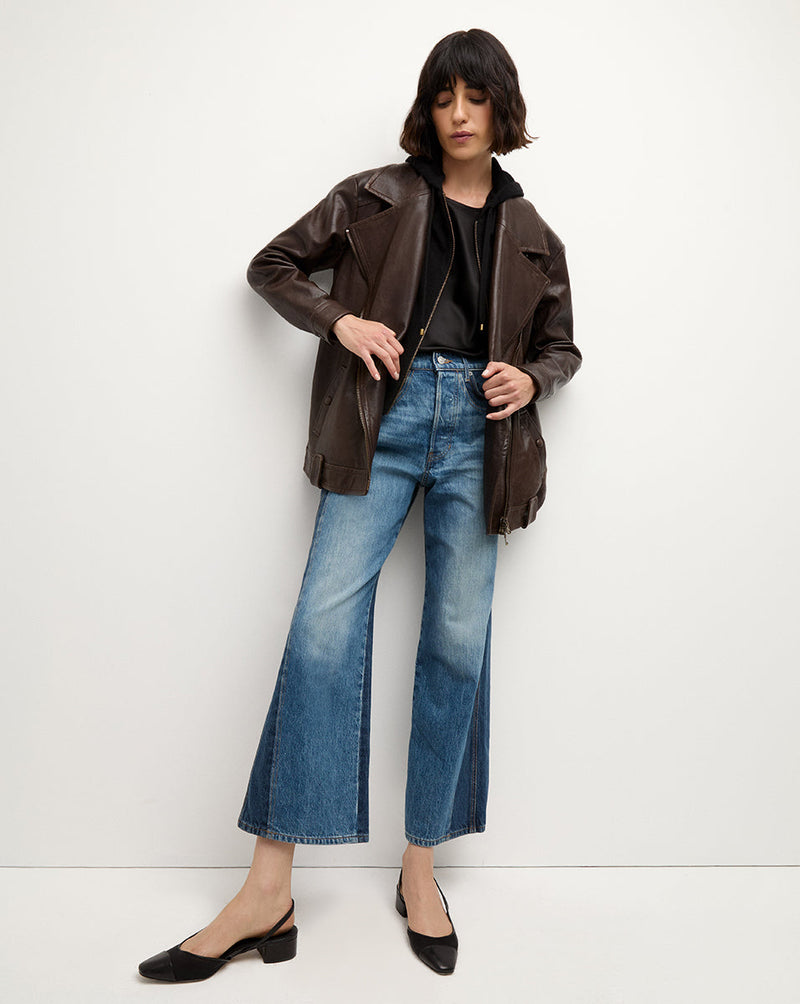 Thandie Leather Dickey Jacket