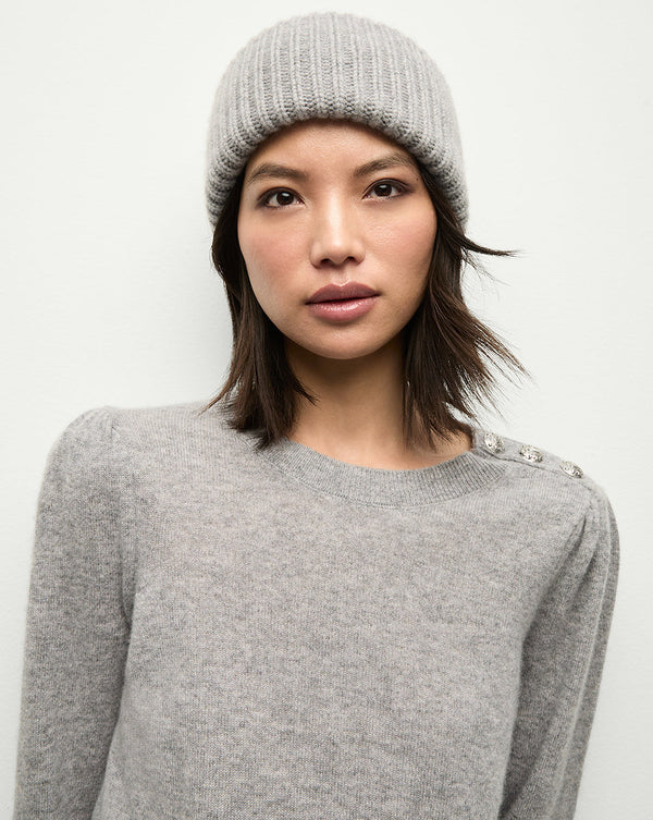 Cashmere Foldover Beanie