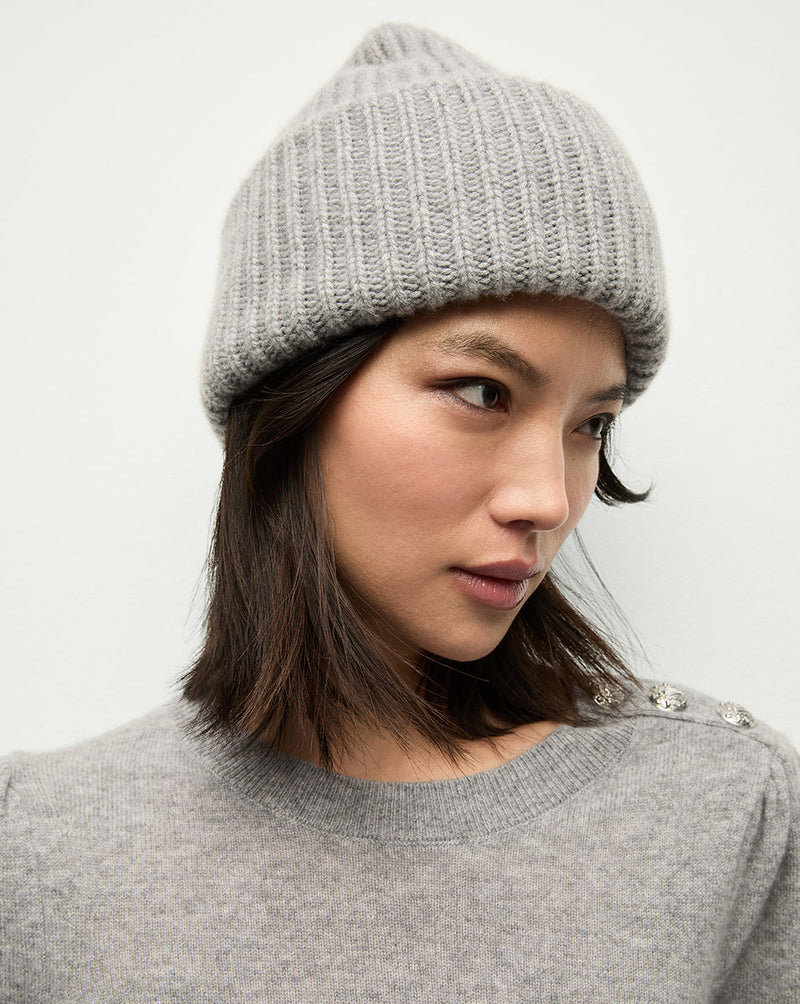 Cashmere Foldover Beanie
