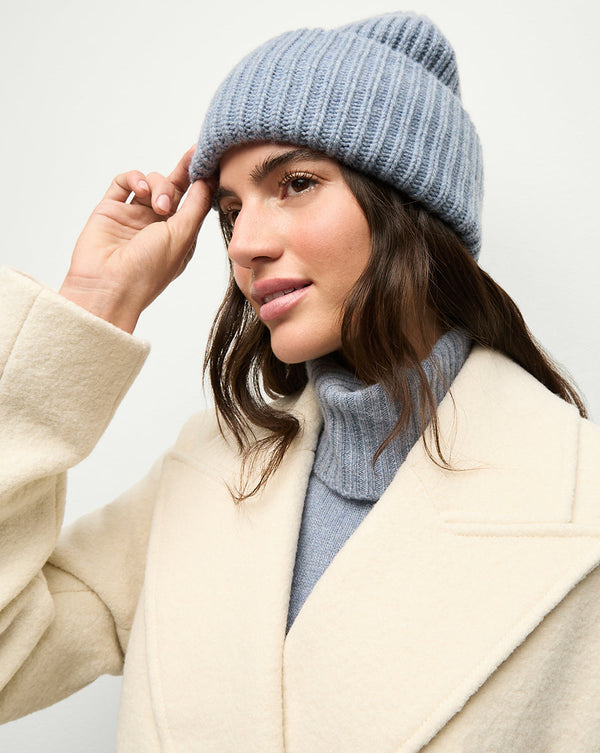 Cashmere Foldover Beanie