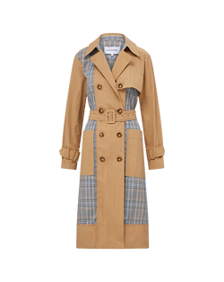 Liam Patchwork Trench Coat
