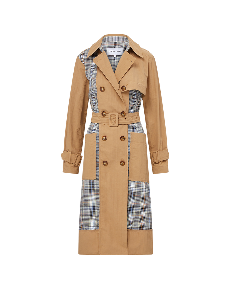 Liam Patchwork Trench Coat