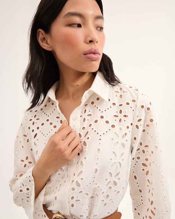 Sumatra Cotton Eyelet Dress
