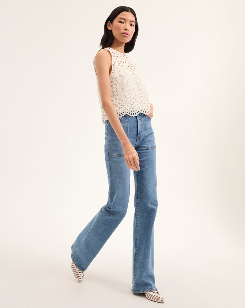 Adelyn Cotton Eyelet Tank