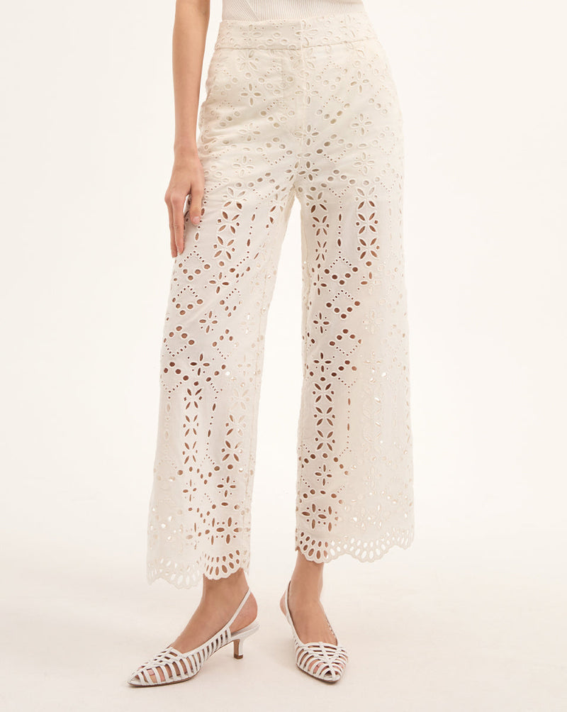 Kemper Cotton Eyelet Pant