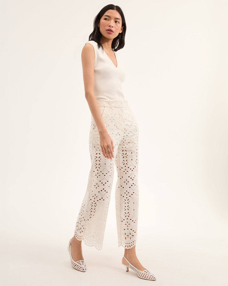 Kemper Cotton Eyelet Pant