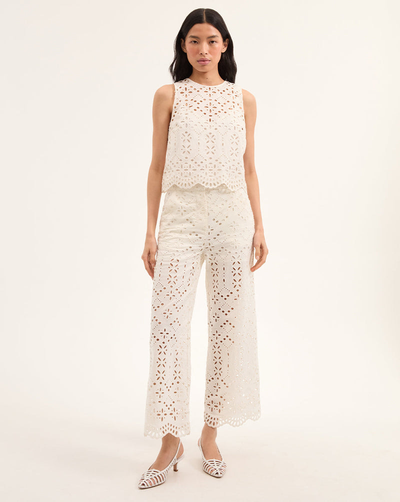 Adelyn Cotton Eyelet Tank