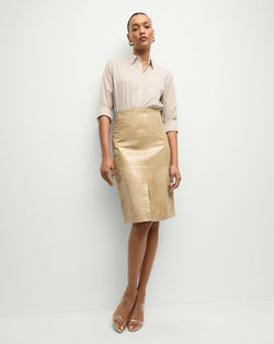 Anderson Coated Leather Skirt