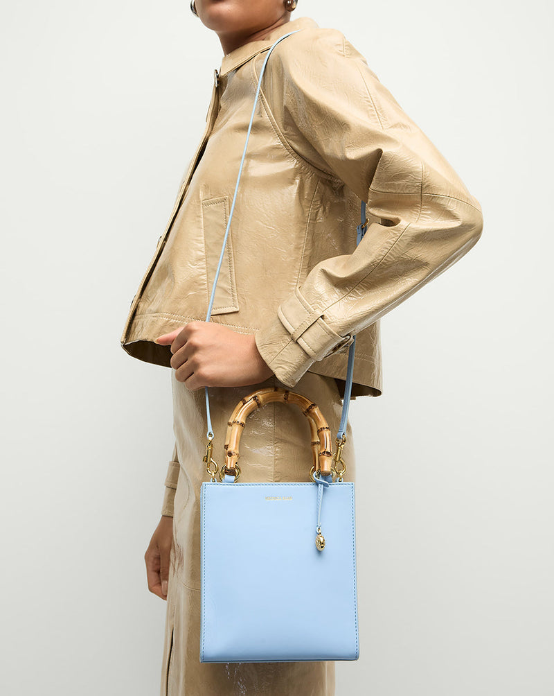 Bamboo-Handle Shopper Bag