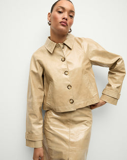 Kian Coated Leather Jacket