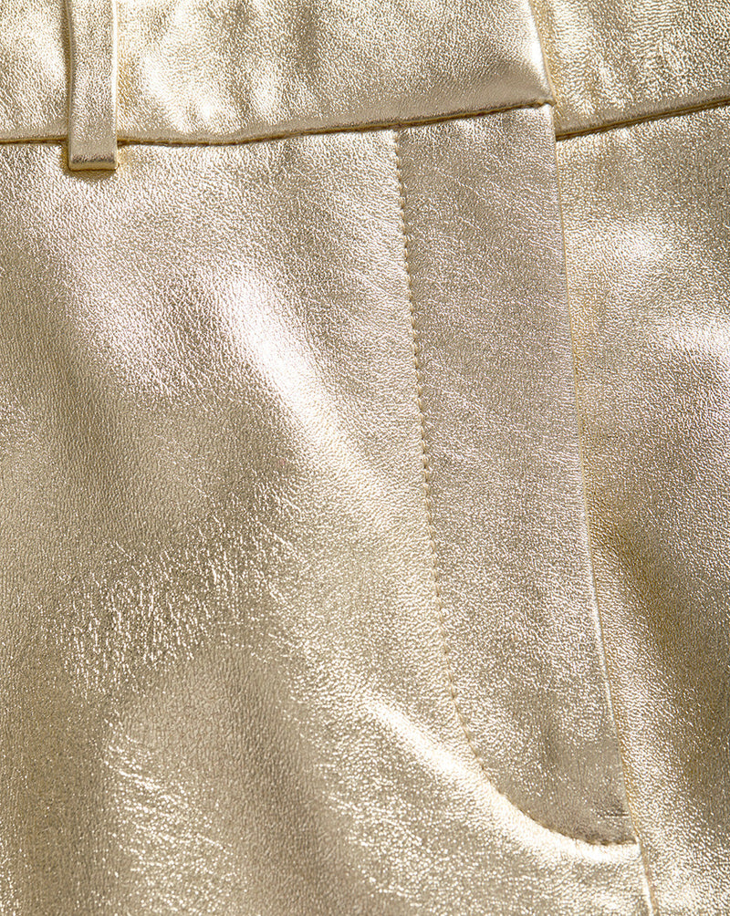 Maxine Leather Midi Skirt