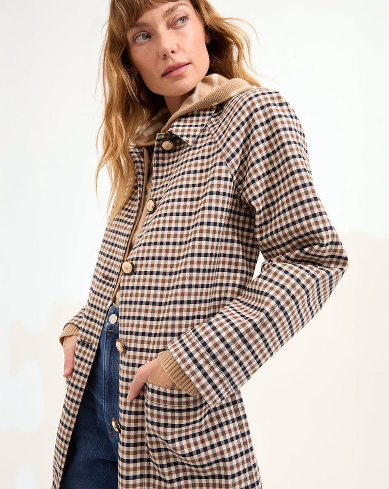 Quinton Plaid Coat