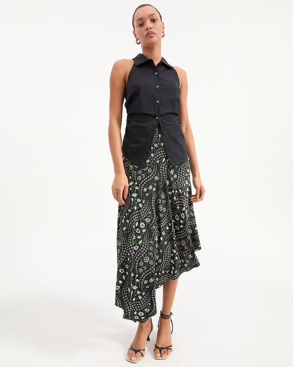 Regina Sleeveless Button-Down Shirt