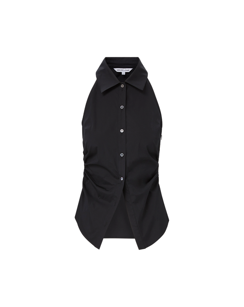 Regina Sleeveless Button-Down Shirt
