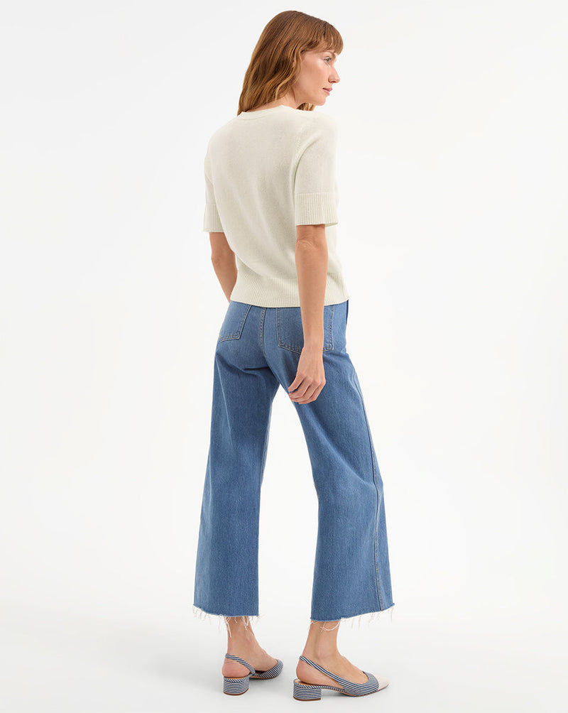 Solene Short Sleeve Cashmere Cardigan