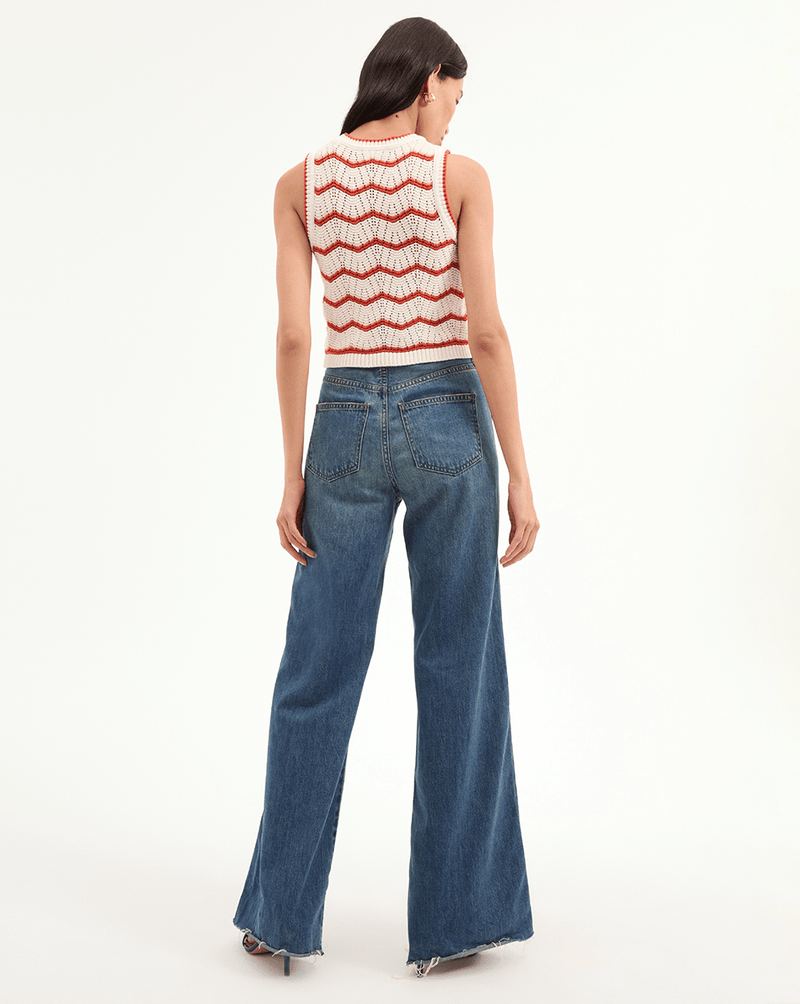 Jerrel Cropped Knit Tank Top