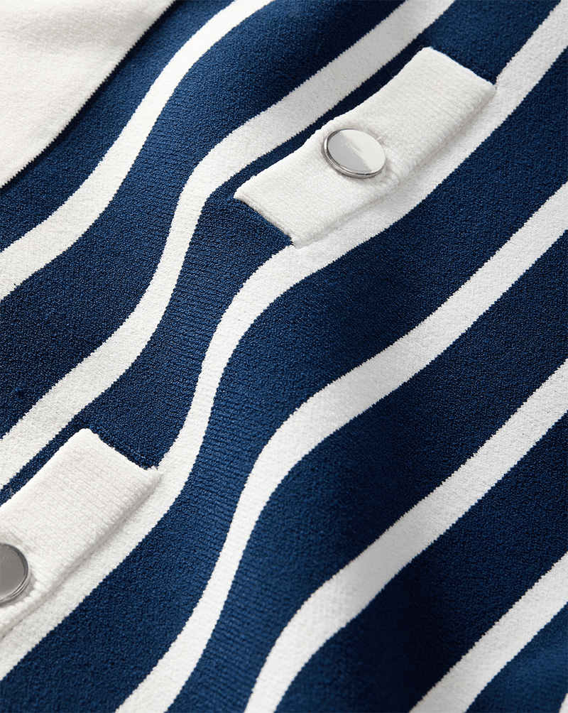 Corbin Striped Midi Skirt