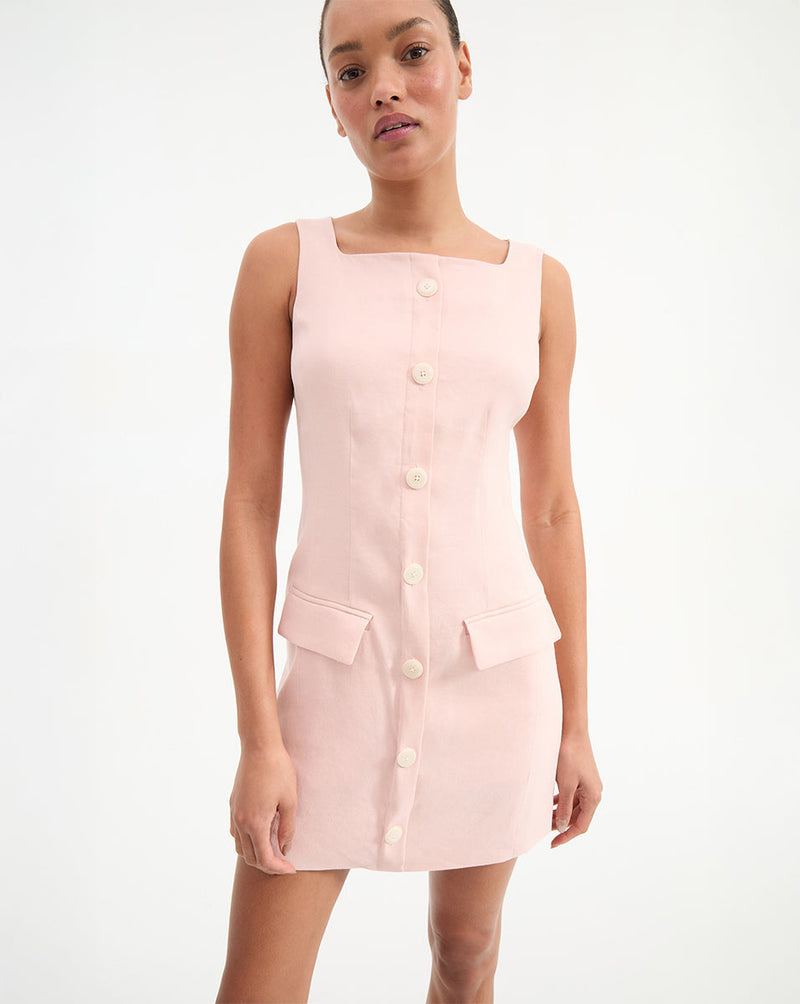 Evan Linen Mini Dress