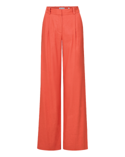 Heyser Wide-Leg Stretch-Linen Pant