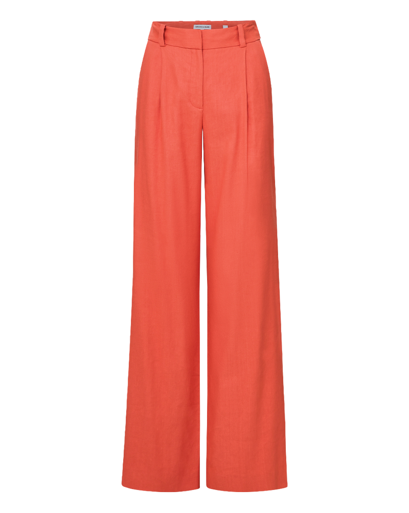 Heyser Wide-Leg Stretch-Linen Pant