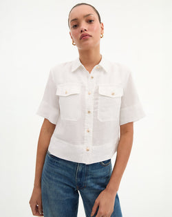 Spruce Linen Top