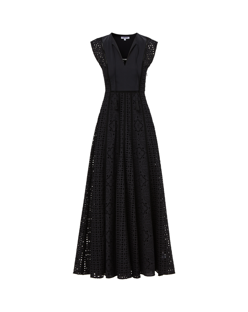 Alina Eyelet Maxi Dress