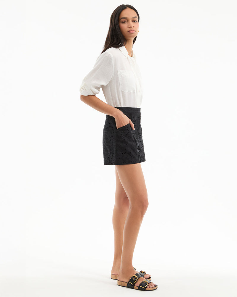 Fabian Eyelet Short