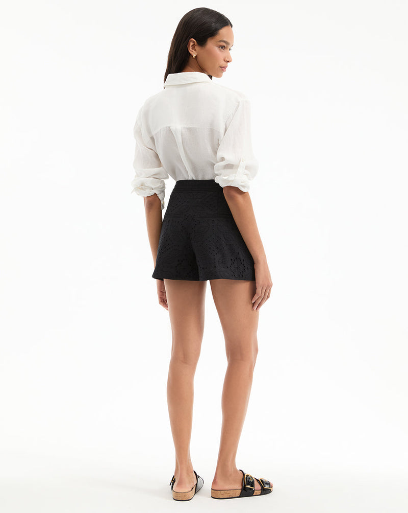 Fabian Eyelet Short