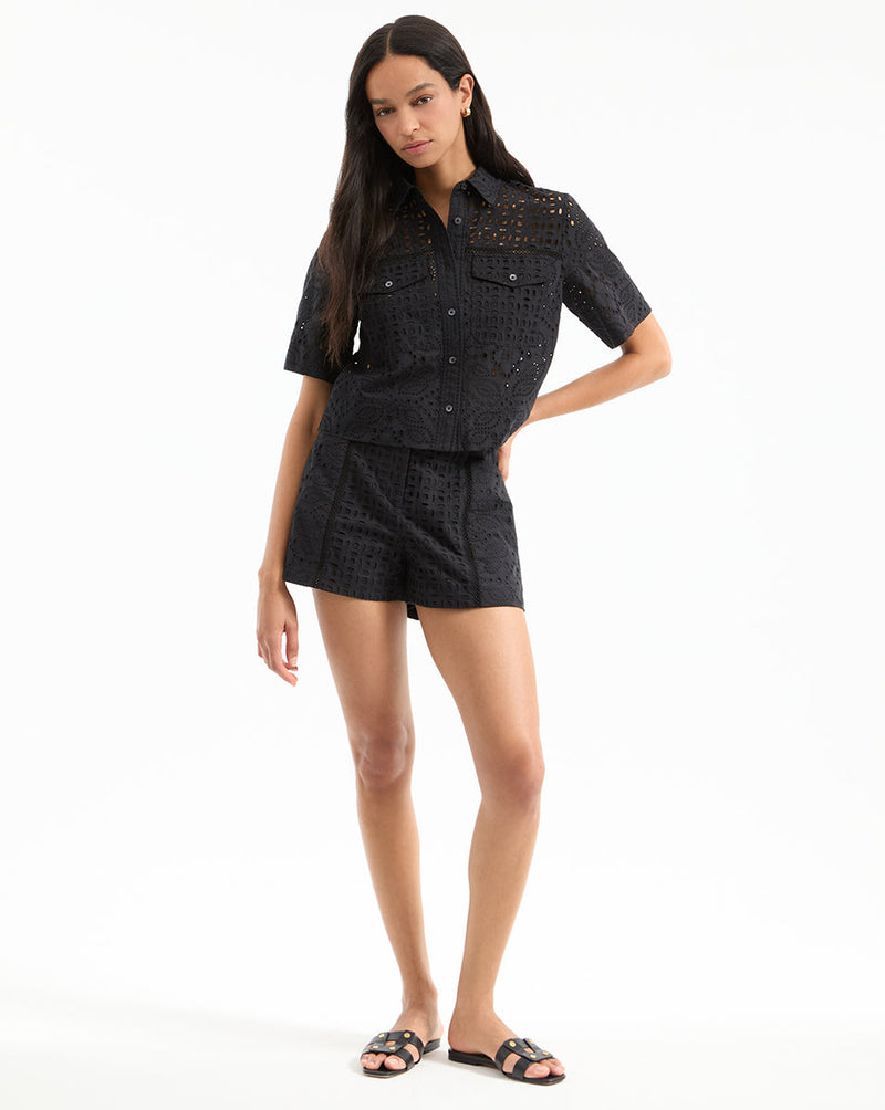 Fabian Eyelet Short