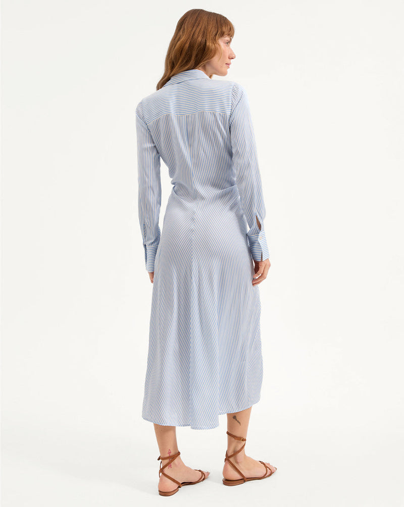Lex Silk Midi Shirtdress