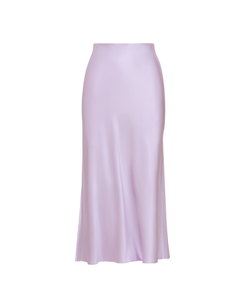Clover Stretch-Silk Slip Skirt