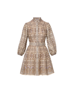 Kumar Silk-Linen Mini Dress