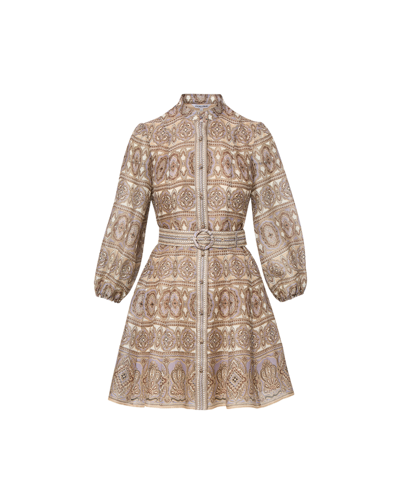 Kumar Silk-Linen Mini Dress