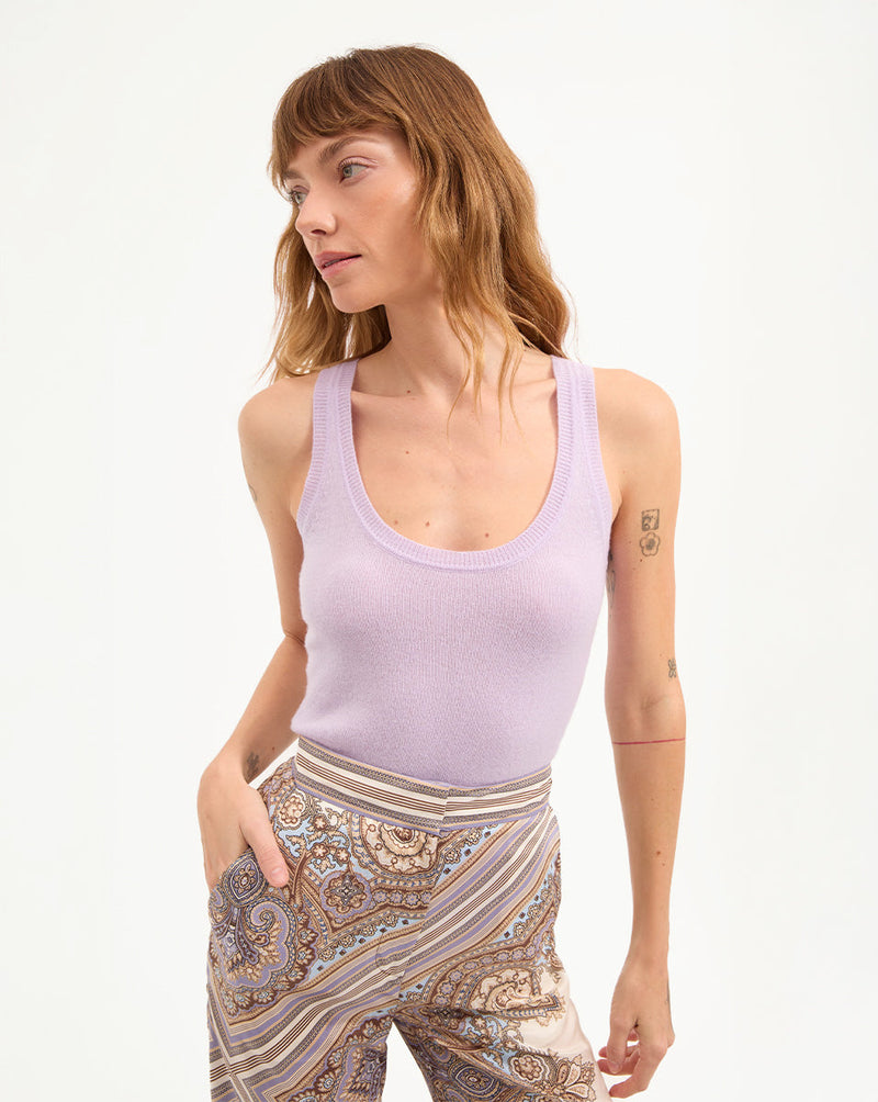 Birke Cashmere Scoopneck Tank Top
