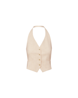 Arabella Metallic Pinstripe Vest