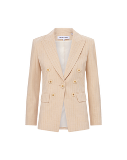 Gaya Metallic Pinstripe Dickey Jacket
