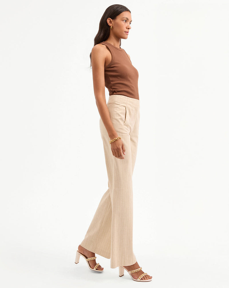 Jude Metallic Pinstripe Pant