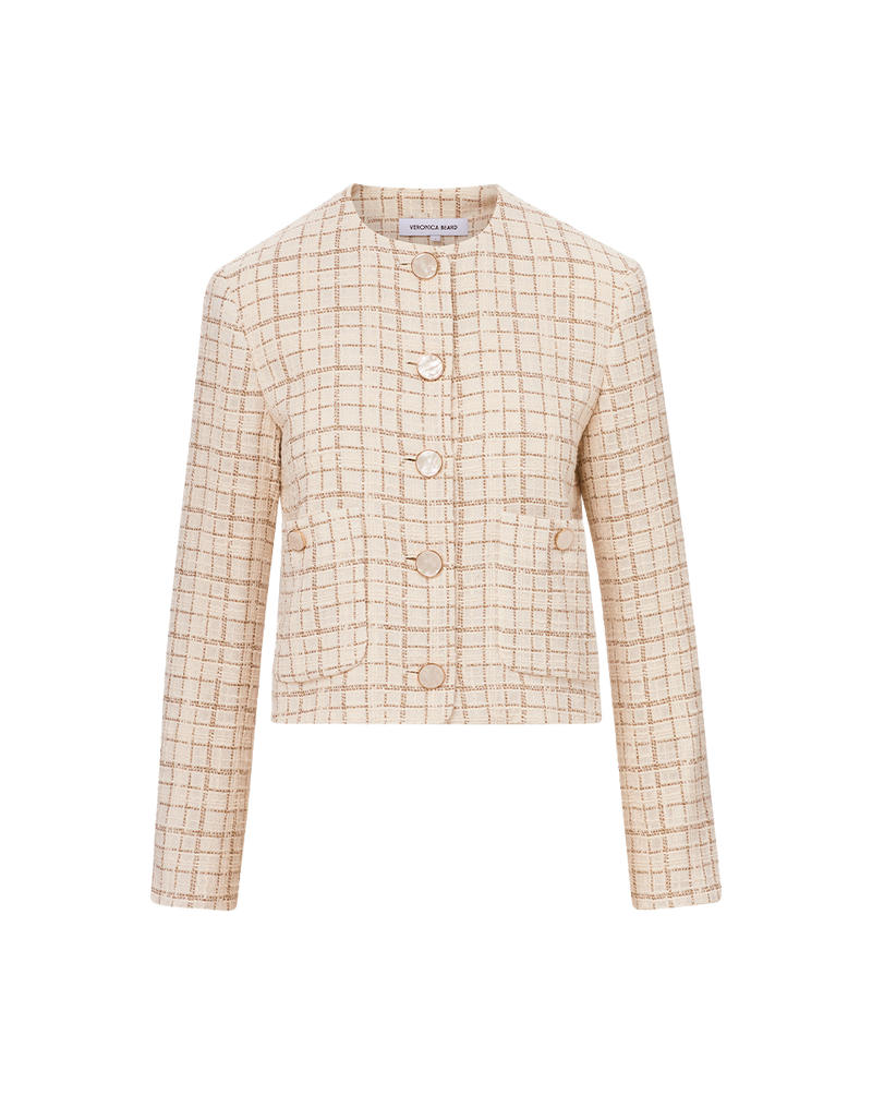Andrea Metallic Tweed Jacket