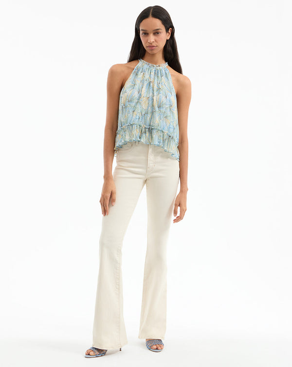 Renee Pleated Halter Top