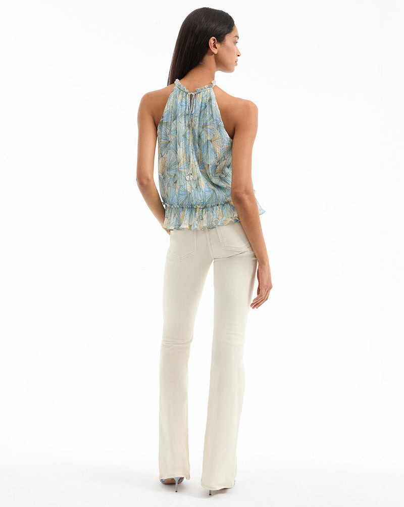 Renee Pleated Halter Top