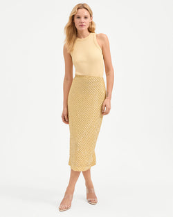 Allora Beaded Midi Skirt