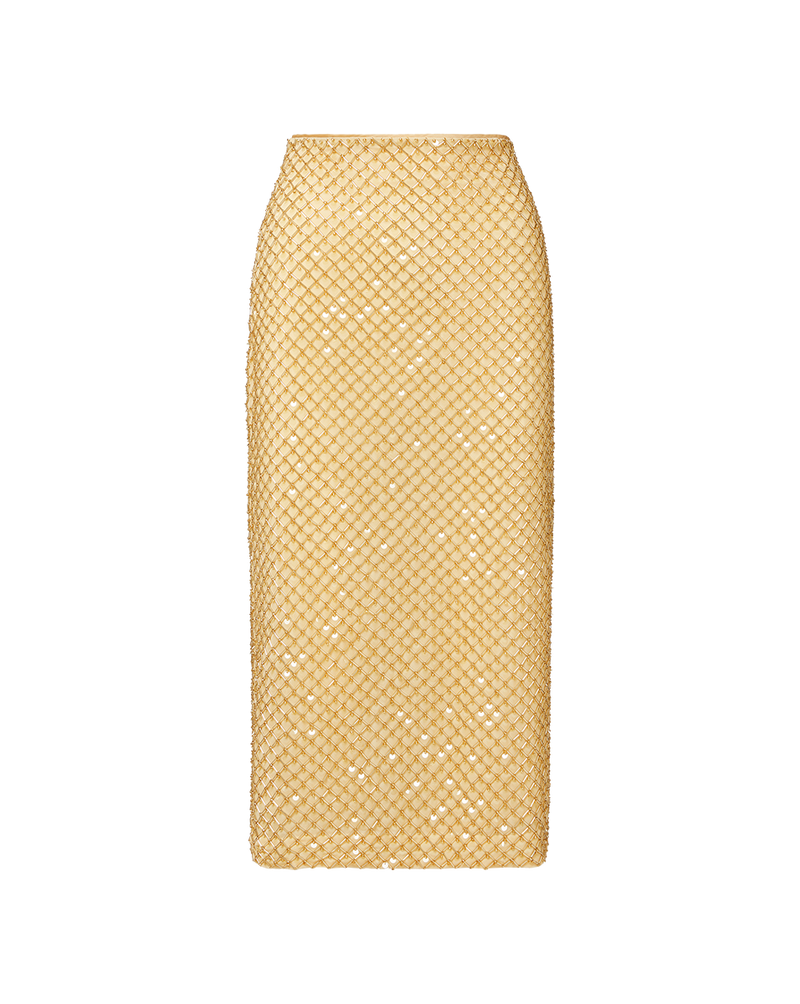 Allora Beaded Midi Skirt