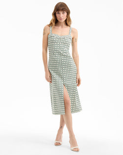 Colleen Stretch-Linen Midi Dress