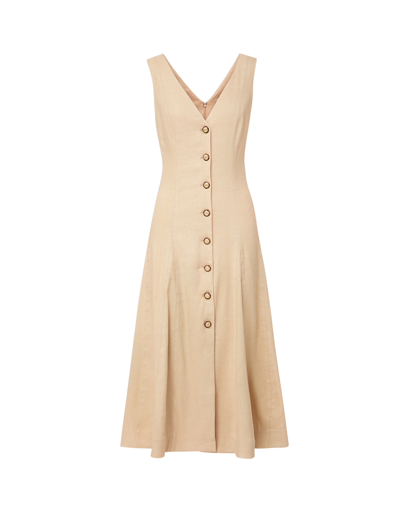 Lou Pleated Midi Dress