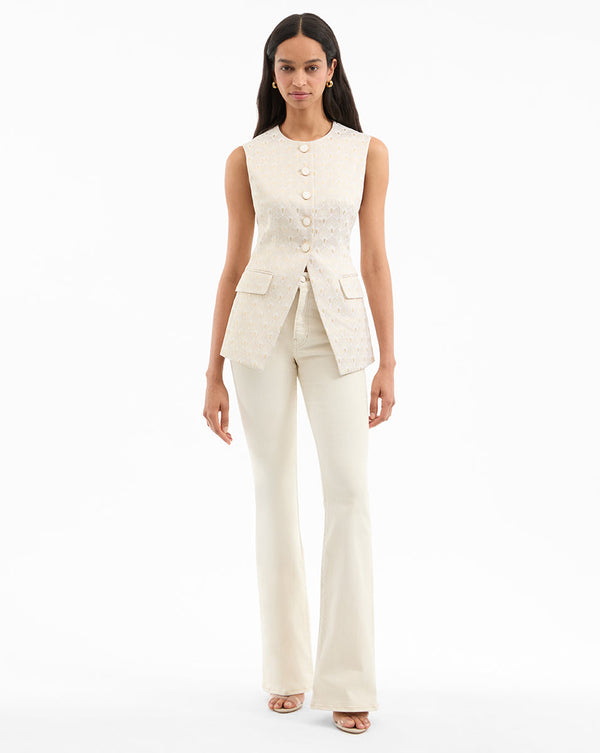 Lois Gold-Print Vest